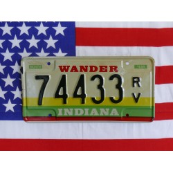 Americká SPZ Indiana 74433