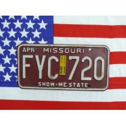 Americká SPZ Missouri