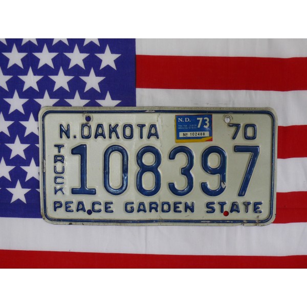 Americká spz North Dakota 108397