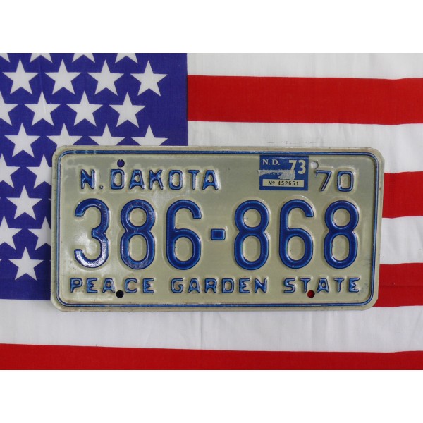 Americká spz North Dakota 386686