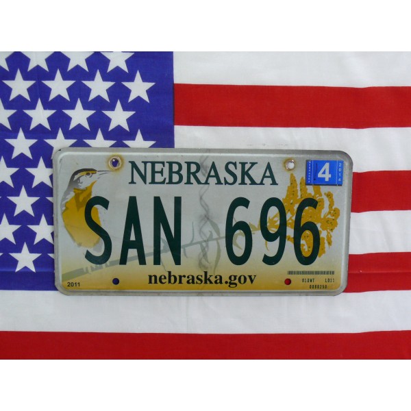 Americká spz Nebraska sun696