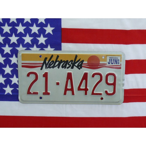 Americká spz Nebraska 21a429