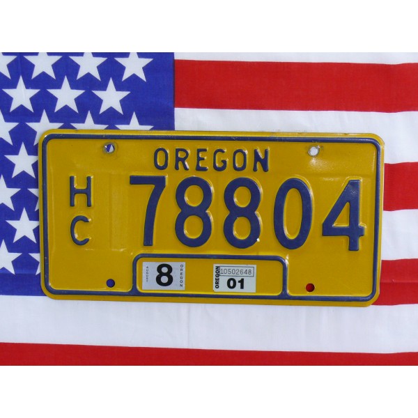Americká SPZ Oregon 78804