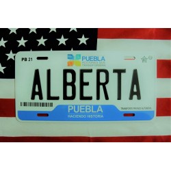 Reklamní spz Alberta