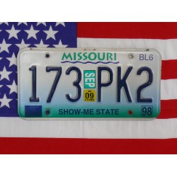 Americká SPZ Missouri