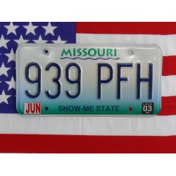 Americká SPZ Missouri 