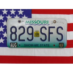 Americká SPZ Missouri