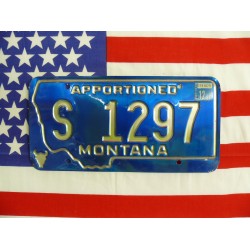 Americká spz Montana s1297