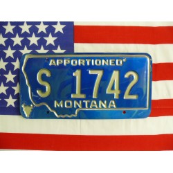Americká spz Montana s1742a