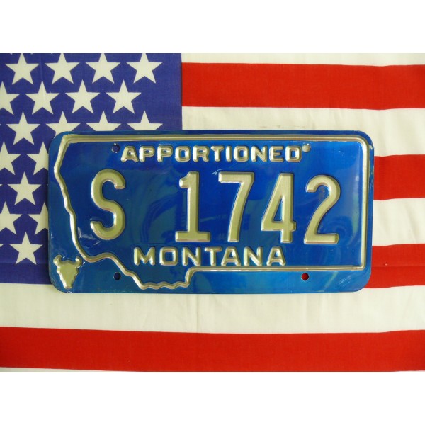 Americká spz Montana s1742a