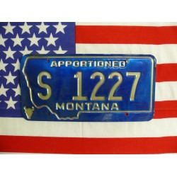 Americká spz Montana s1227