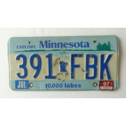 Americká spz Minnesota