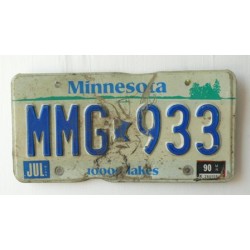 Americká spz Minnesota