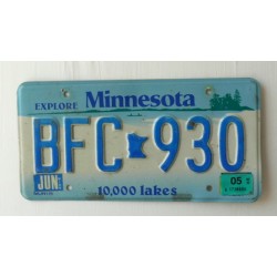 Americká spz Minnesota