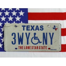 Americká poznávací značka Texas