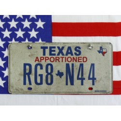 Americká poznávací značka Texas