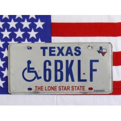 Americká poznávací značka Texas