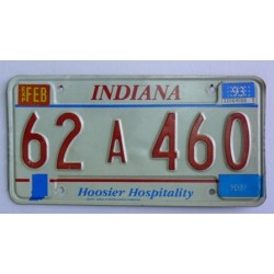 Americká spz Indiana