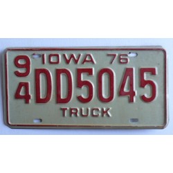 Americká SPZ Iowa truck