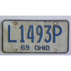 Americká spz  Ohio historická 1969