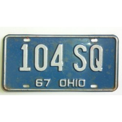 Americká spz  Ohio historická 1967