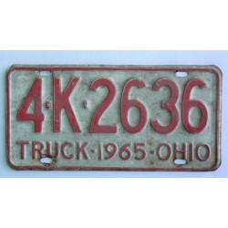 Americká spz  Ohio historická 1965