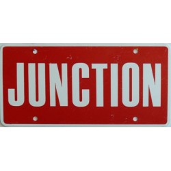 Americká reklamní SPZ prodejců automobilů JUNCTION