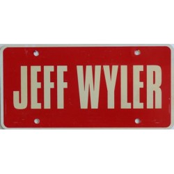 Americká reklamní SPZ prodejců automobilů JEFF WYLER