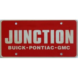 Americká reklamní SPZ prodejců automobilů JUNCTION