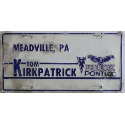 Americká reklamní SPZ prodejců automobilů