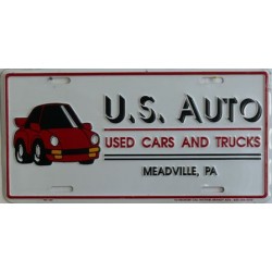 Americká reklamní SPZ prodejců automobilů