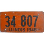 Americká historická spz Illinois ze sololitu pár 1948