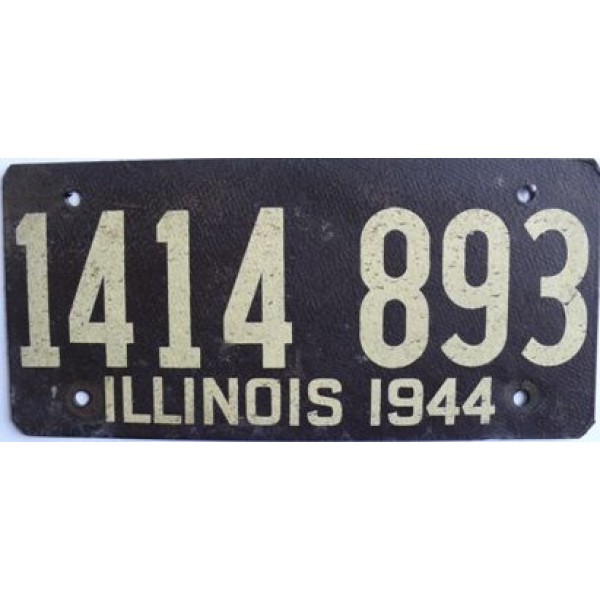 Americká historická spz Illinois ze sololitu pár 1944 