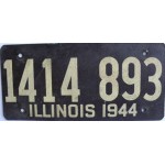 Americká historická spz Illinois ze sololitu pár 1944 