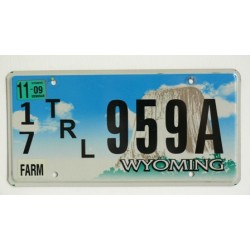 Americká SPZ Wyoming