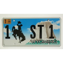 Americká SPZ Wyoming vanity