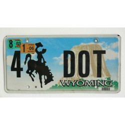 Americká SPZ Wyoming vanity