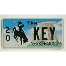 Americká SPZ Wyoming vanity