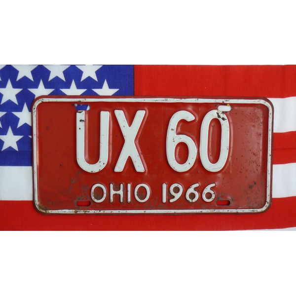 Americká SPZ Ohio Historická 1966