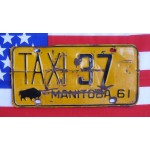 Kanadské spz pár TAXI Manitoba 37