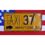 Kanadské spz pár TAXI Manitoba 37