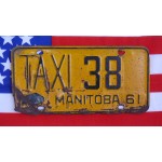 Kanadské spz pár TAXI Manitoba 38