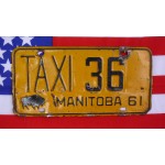 Kanadské spz pár TAXI Manitoba 36
