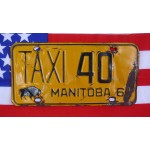 Kanadské spz pár TAXI Manitoba 40