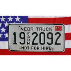 Americká spz Nebraska 