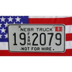 Americká spz Nebraska 