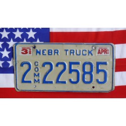 Americká spz Nebraska 