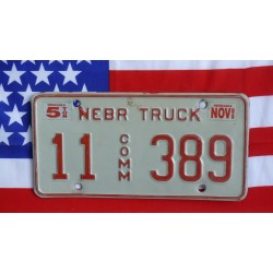 Americká spz Nebraska 