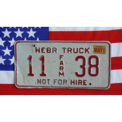 Americká spz Nebraska 