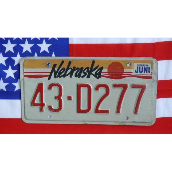 Americká spz Nebraska 
